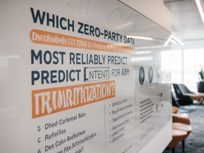 Which zero-party data signals most reliably predict enterprise account intent for abm prioritization?