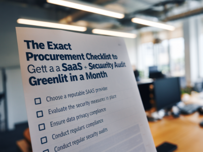 The exact procurement checklist to get a saas security audit greenlit in a month