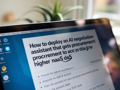 how to deploy an ai negotiation assistant that gets procurement to accept higher-margin SaaS deals